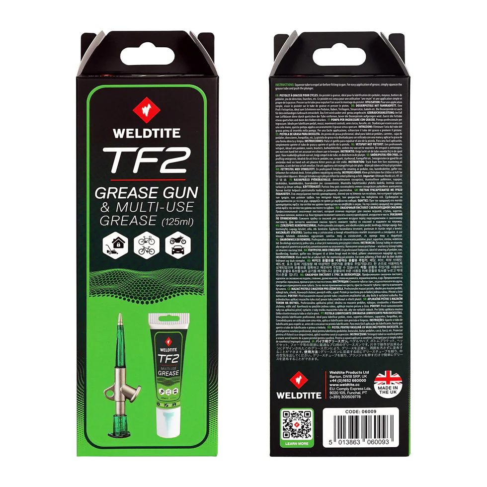 Weldtite TF2 Grease Gun & Grease 125ml | Bike Bicycle | Chain Crank Chainwheel Headset| GreaseGun&Grease - Image 4