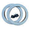 Pair 16 x 2.00 " White Tyres and Inner tubes - Kids bike bicycle 16"