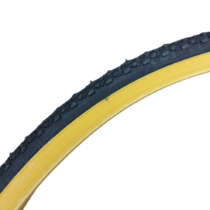 Duro Hybrid Tyres and inner tubes in amberwall 700x38c