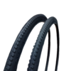 Pair 26 x 1 3/8 Bicycle Tyres / Innertubes 26x1-3/8 Vintage Cycle Size Urban Black