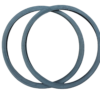 Pair 26 x 1 3/8 Bicycle Tyres / Innertubes 26x1-3/8 Vintage Cycle Size Urban Black - Image 2