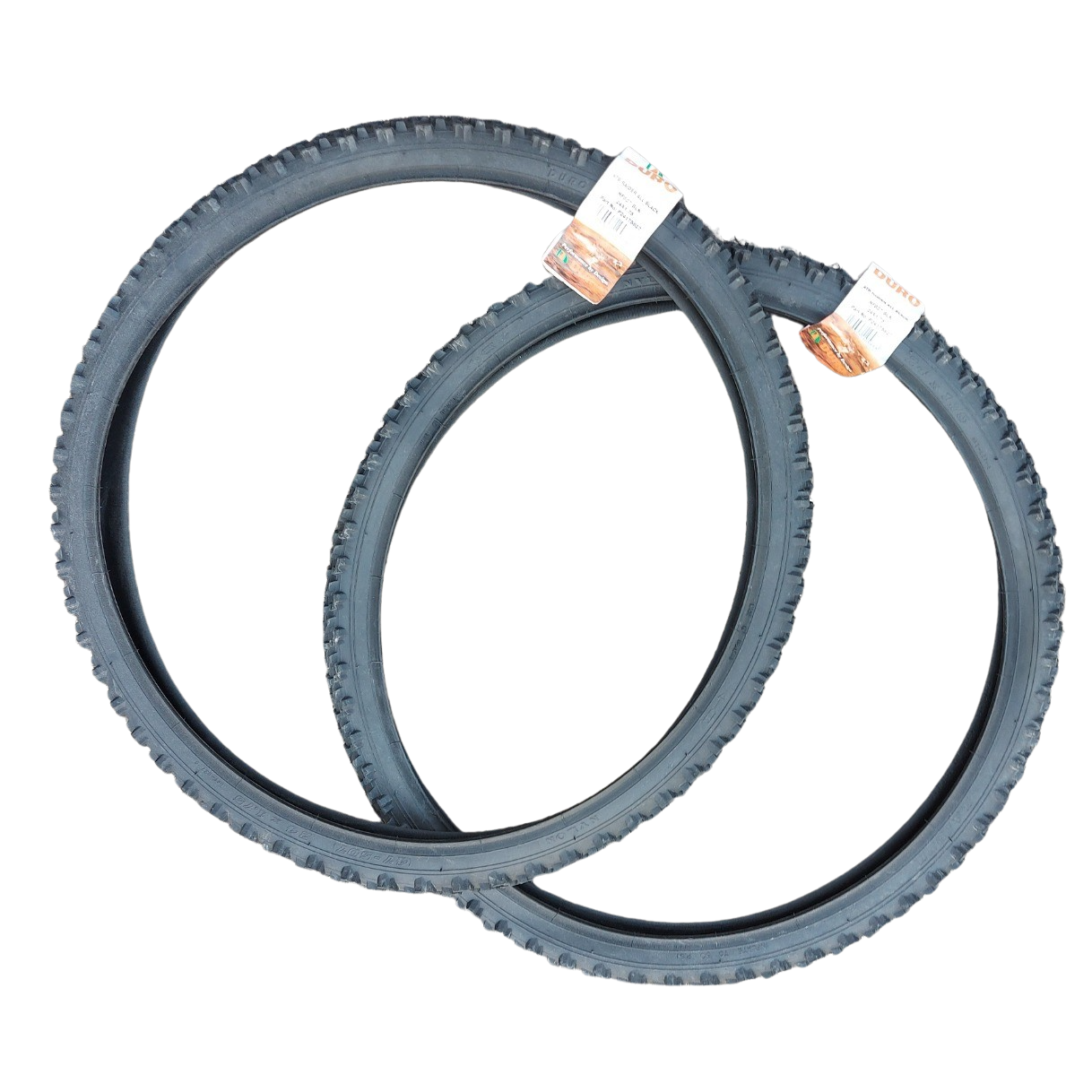 Pair 24x1.75 Tyres | Junior Mountain Bike Tires and Inner tubes | MTB ATB Bike Bicycle 24" - Image 3