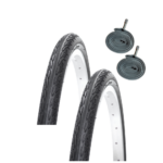20x1 3/8 (37-451) Vintage Size Bike Tyres | Black | Pair | Utility Bike Shopper Folding City