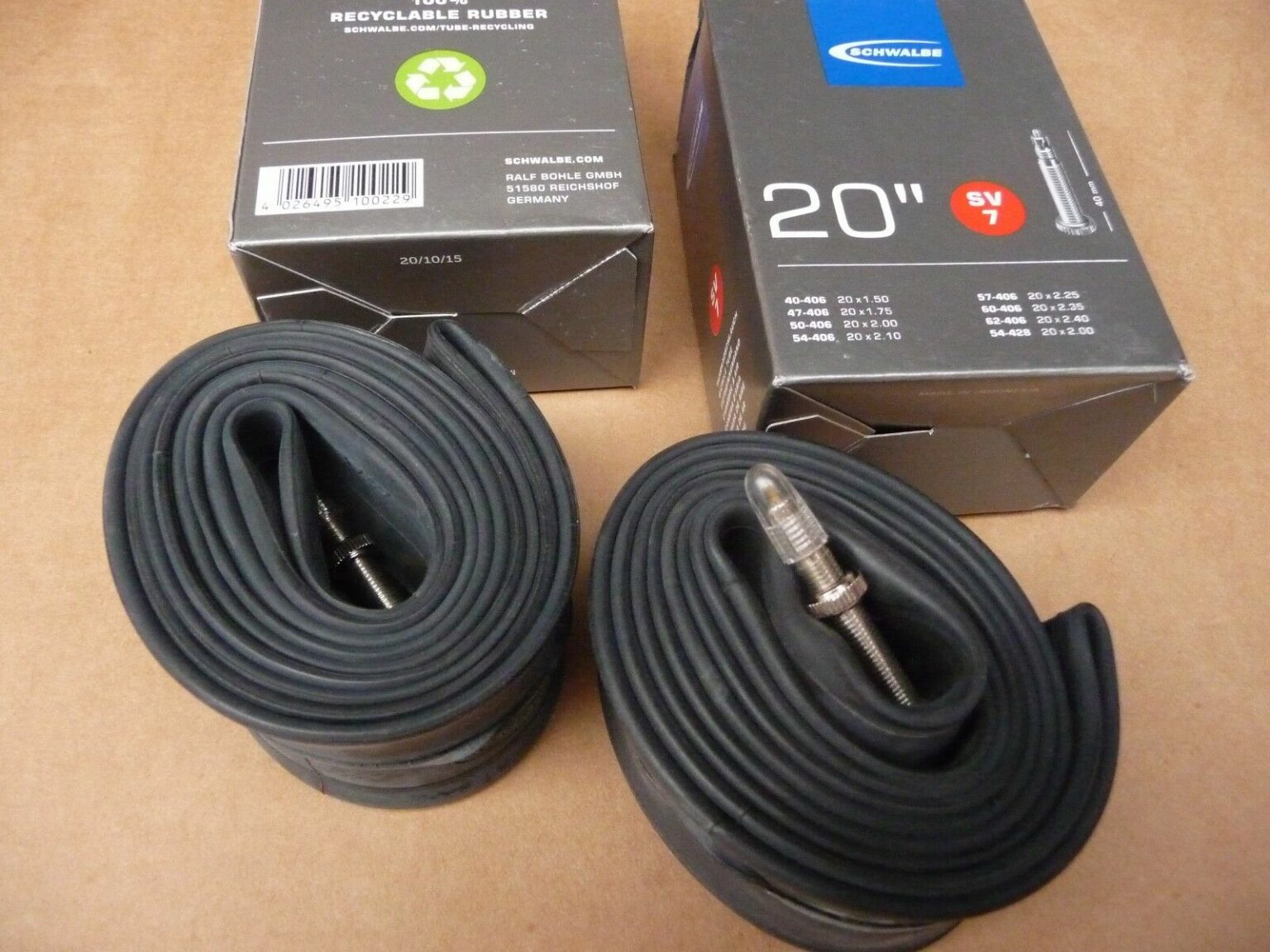schwalbe 20 inch inner tube