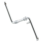 BMX crank 170mm 1-piece steel chrome