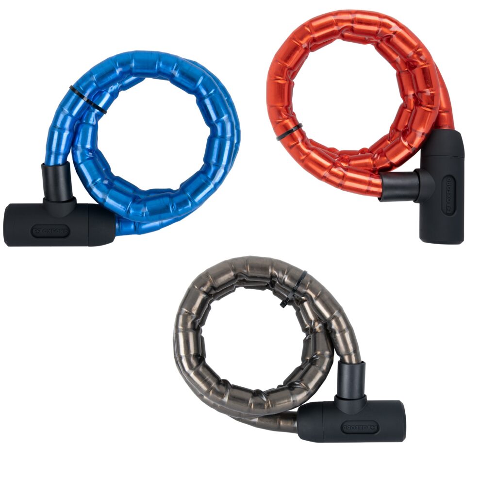 Oxford Barrier Lock Armoured Cable Bicycle Motorbike Quad Bike Key 1.5m