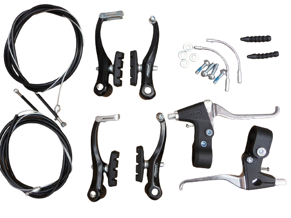 Complete V-brake Set – Black VBrake calipers / brake levers