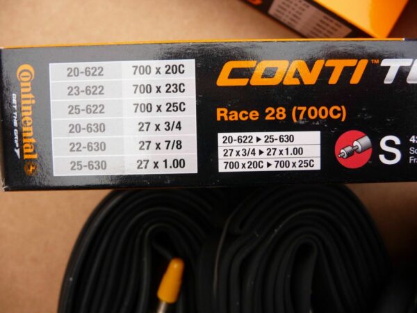 Lot De 5 Chambres à Air Continental Course 28 - 700c X 42mm - Valve Presta Pour Vélo De Route/ville