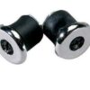Raleigh Screw in Handlebar End Plugs Bar Caps Bike Cycle Road Drop  CHROME