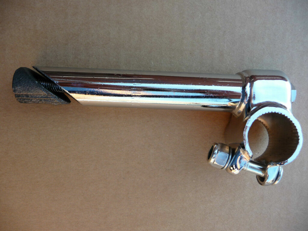Chrome Handlebar Stem Quill 22.2mm Bike Cycle Traditional Vintage