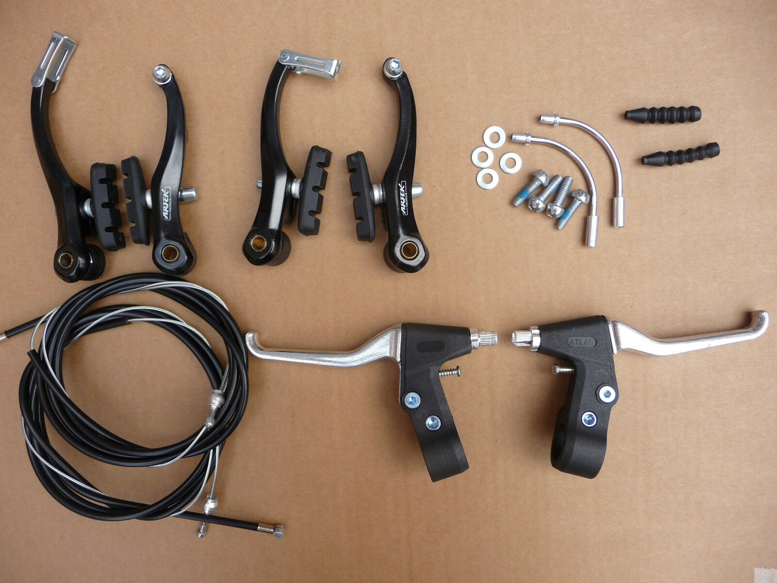 Complete V-brake Set – Black VBrake calipers / brake levers / cables –  Hopkinson Cycles