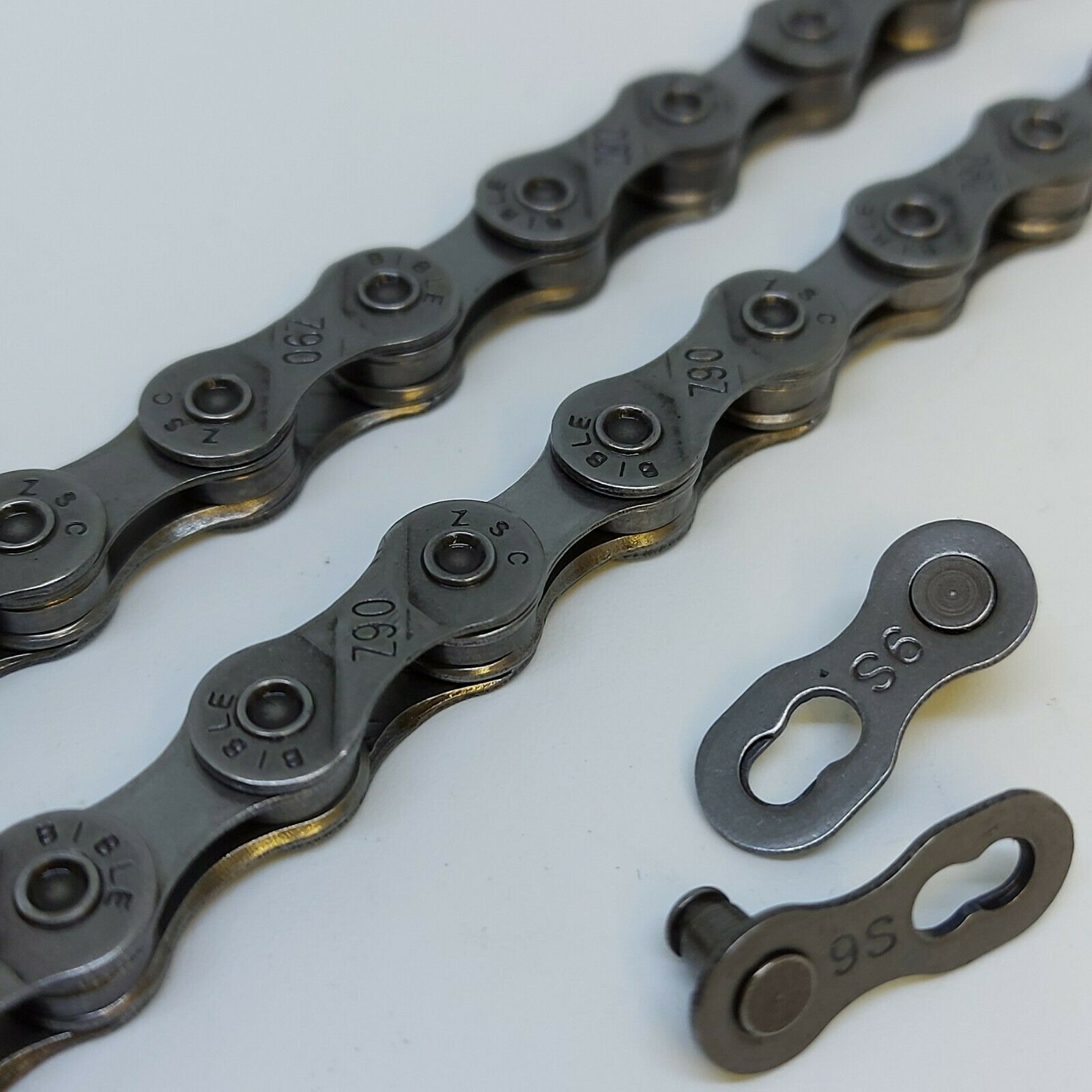 ETC 9 Speed Bicycle Chain 116 Links Grey MTB Hybrid Tour Mountain Bike