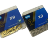 KMC Chain X9 Silver / Gold 114 Links 9 Speed MTB Mountain Bike Road Bicycle X9 - Image 3