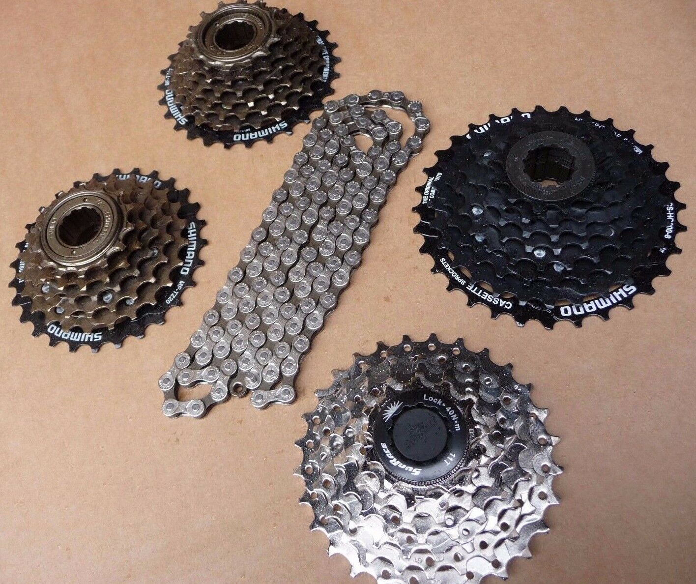 KMC Z51 Chain & Freewheel or Cassette 6 7 8 Speed Bike Bicycle MTB Road Hybrid Hopkinson Cycles