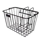 Large wire basket front handlebar biccyle fitting black