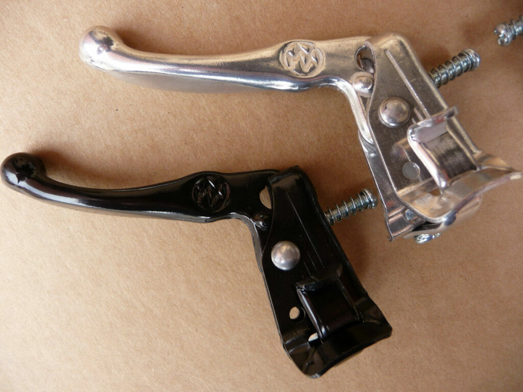 Old School BMX Brake Levers Tech 3 Style MX Silver Black Retro (Like