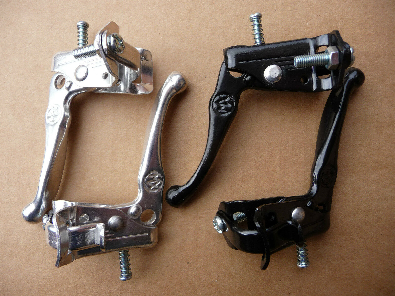 Old School BMX Brake Levers Tech 3 Style MX Silver Black Retro (Like Dia Compe ) Hopkinson Cycles