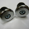 Raleigh Screw in Handlebar End Plugs Bar Caps Bike Cycle Road Drop  CHROME - Image 2