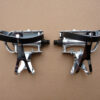 Retro Pedals & Steel Toe Clips & Leather Straps Bicycle Vintage Sports Bike - Image 3
