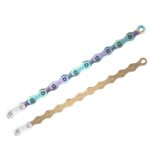 SRAM Eagle S500 12 Speed Chain | MTB Mountain Bike | 126 Links PowerLock | Replaces XX1 X01 | Gold Rainbow