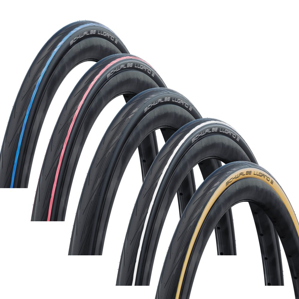 Schwalbe Lugano 2 Tyre 700c road bike sports racing training tire 700x23c 700x25c 700x28c 700x32c