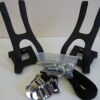 Resin Toe Clips & Nylon Straps Bicycle Bike Mountain Bike Hybrid Road Race - Image 2
