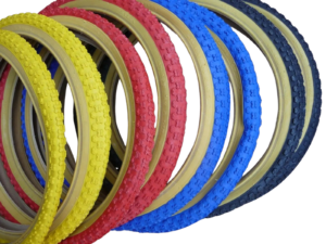 TYRES Pair 20x1.75" COMP 3 Tread Style Retro Old School Comp III Amber Wall BMX - Image 4