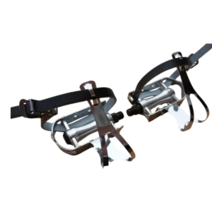Retro Pedals & Steel Toe Clips & Leather Straps Bicycle Vintage Sports Bike
