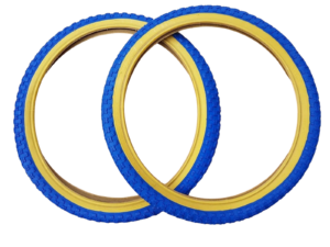 TYRES Pair 20x1.75" COMP 3 Tread Style Retro Old School Comp III Amber Wall BMX - Image 5