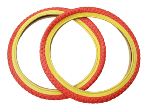 TYRES Pair 20x1.75" COMP 3 Tread Style Retro Old School Comp III Amber Wall BMX - Image 7