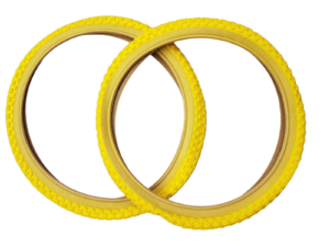 TYRES Pair 20x1.75" COMP 3 Tread Style Retro Old School Comp III Amber Wall BMX - Image 8