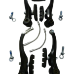 Pair V-BRAKE Calipers Alloy Black Mountain Bike MTB V Brake    > CALIPERS ONLY