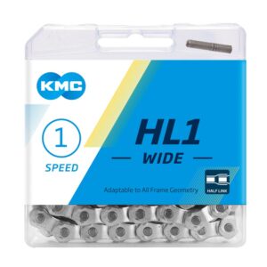 KMC HL1 Wide Silver chain boxed