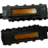 Pair 9/16 " Pedals Mountain Bike Hybrid Racing Sports Bicycle Reflectors Black - Image 2