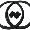 Pair 20x1 3/8 Bicycle Tyres & Innertubes Black Cycle 37-451 Vintage 20 x 1 3/8