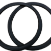 Pair 20x1 3/8 Bicycle Tyres & Innertubes Black Cycle 37-451 Vintage 20 x 1 3/8 - Image 2