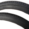 Pair 20x1 3/8 Bicycle Tyres & Innertubes Black Cycle 37-451 Vintage 20 x 1 3/8 - Image 3