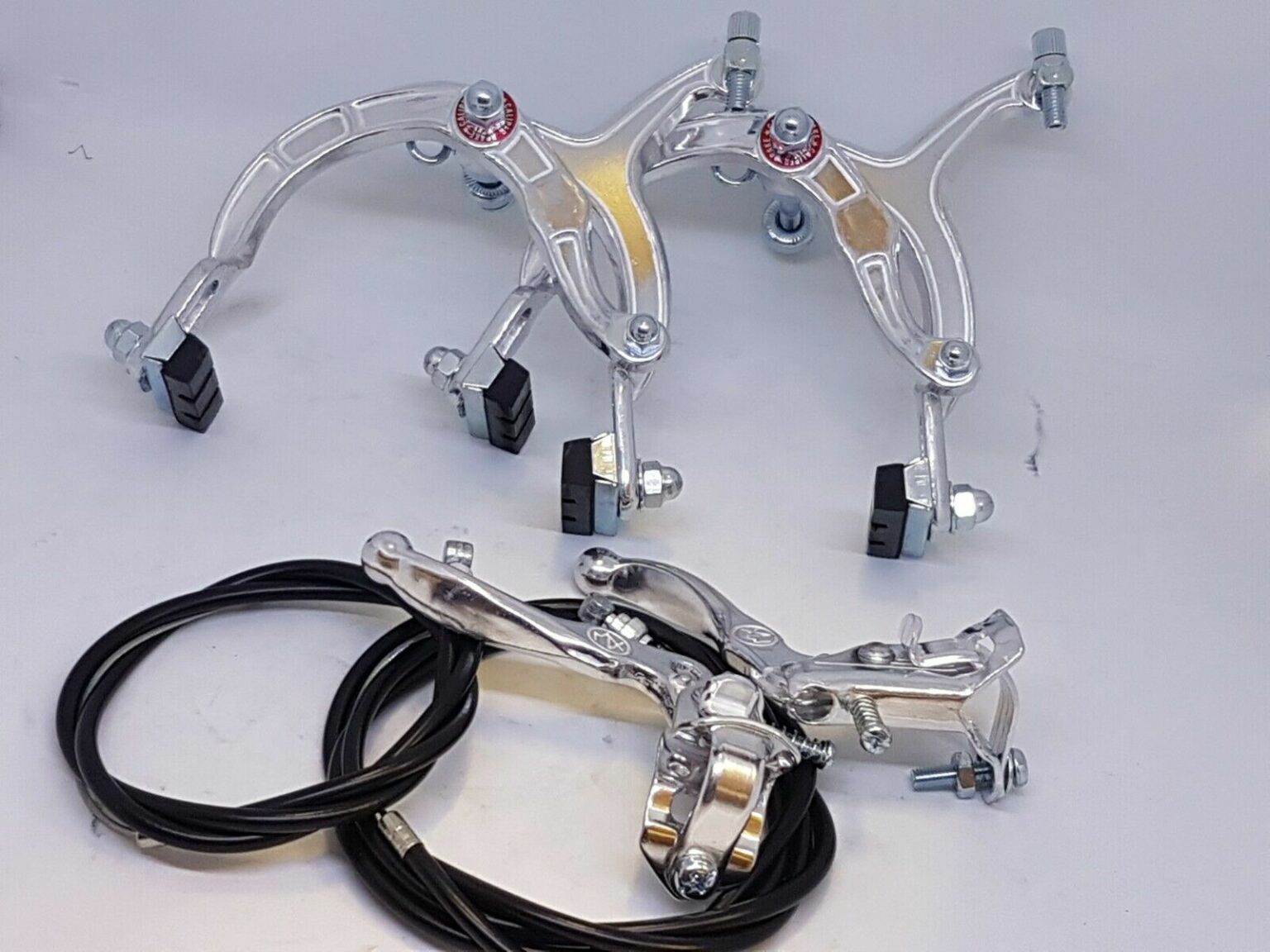 BMX Brakes Complete set Old school style calipers & mx levers Like