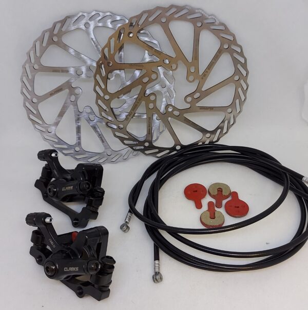 Mechanical Disc Brake Set – Clarks CMD-21 Calipers Rotors Cables Pads ...