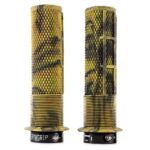 DMR Brendog Death Grip Flanged - Lock on Mountain bike deathgrips grips - Camo Green, Thick
