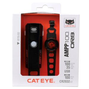 CAteye Light set Ampp100 and Orb boxed