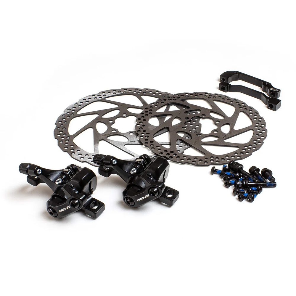 Clarks CMD-25 Disc Brakes - Front & Rear E-Bike Mechanical Brakeset, 160mm/180mm Rotors - Image 2