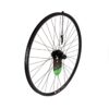 700c Rear Wheel Cassette Disc QR Black V Section Rim Hybrid