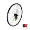 700c Rear Wheel Cassette Disc QR Black V Section Rim Hybrid - Image 4
