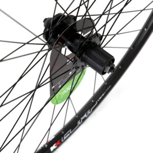 700c Rear Wheel Cassette Disc QR Black V Section Rim Hybrid - Image 3