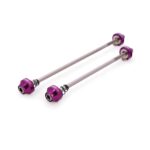 Halo Hex Key Skewers - Locking Allen Key Skewer Set - Front & Rear - Purple