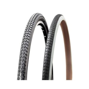 Raleigh Record Tyre 26x1-3/8" Black Classic Tread White wall