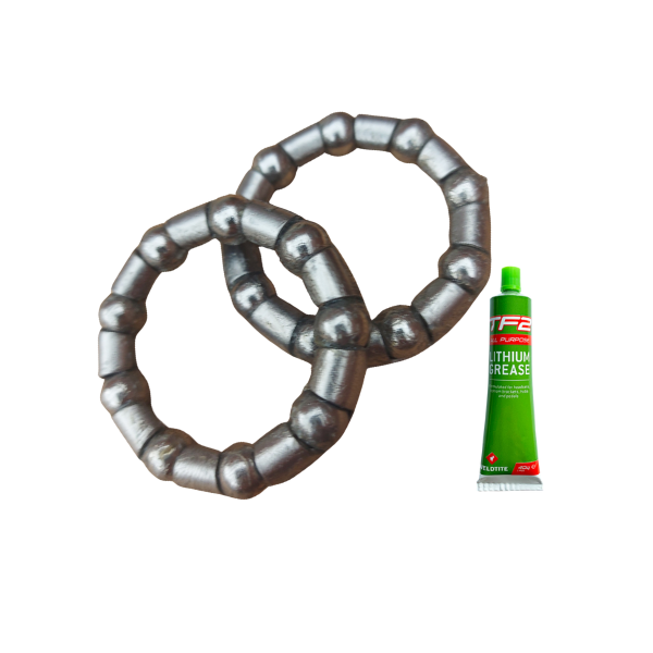 Weldtite 5/16" BMX Bottom Bracket BB Cage Ball Bearings Pair & Grease Bike Cycle