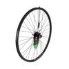 700c Hybrid wheel rear double wall Disc QR Screw on hub for freewheel Black
