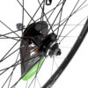 700c Hybrid wheel rear double wall Disc QR Screw on hub for freewheel Black